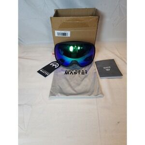Outdoor Master Pro‎ Blue Mirrored Snow Ski Goggles With Pouch New Open Packaging